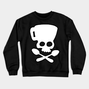 Coffee Skull and Cross Spoons Crewneck Sweatshirt